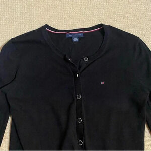 Tommy Hilfiger Women’s XXS Snap Cardigan Black